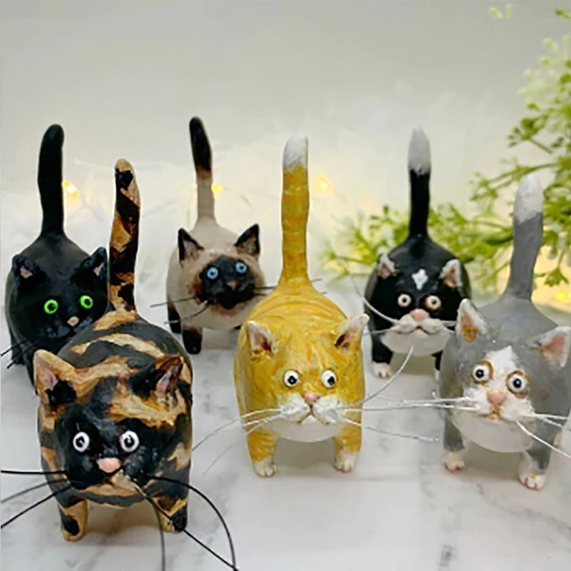 🔥Black Friday Sale -🎁Kitty Ciniature Sculpture