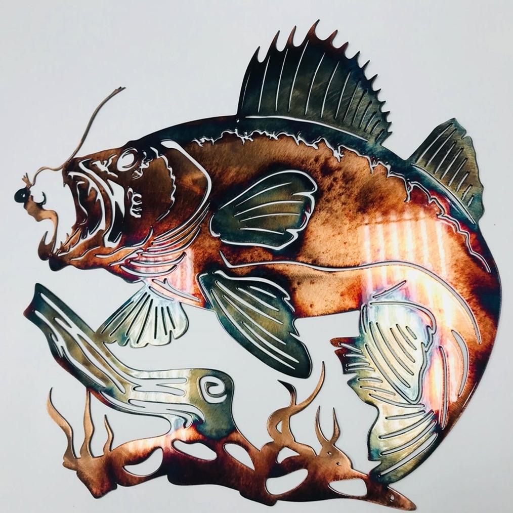 SOLO MALLARD HUNTING & TROUT FISHING - METAL WALL ART