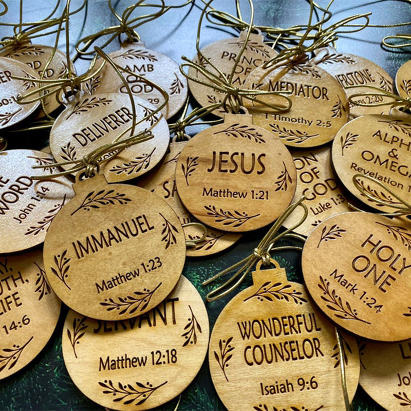 Names of Jesus Christ Ornaments
