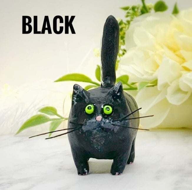 🔥Black Friday Sale -🎁Kitty Ciniature Sculpture