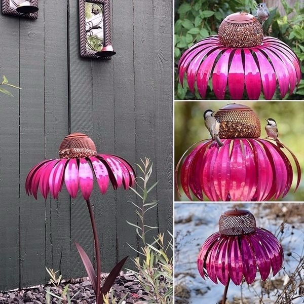 🔥LAST DAY 49% OFF🔥2023 Outdoor Flower Bird Feeder 🌹Spring Decoratio