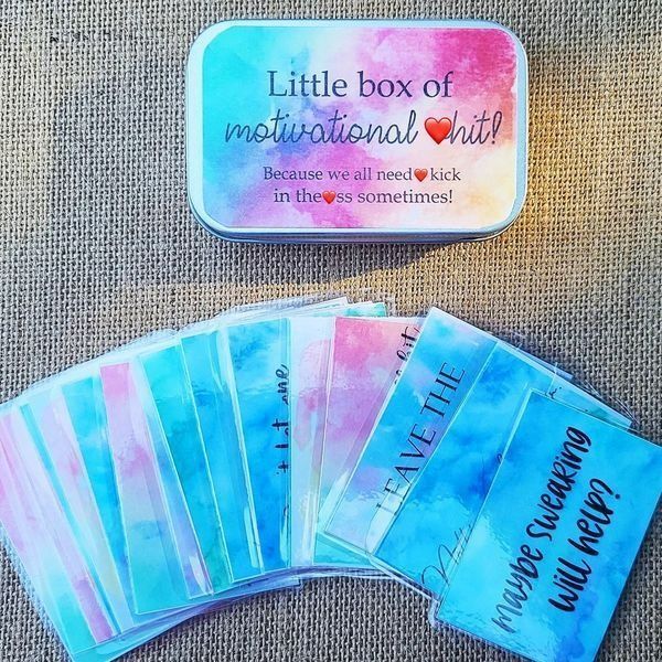 Funny Motivation Cards Gift (1 Set of 20 Sheets)