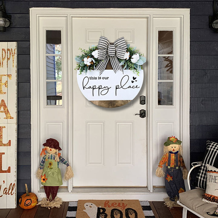 This is our happy place(Front Door Wreath)