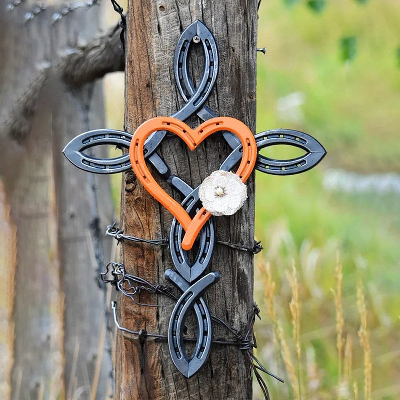 🔥Last Day 70% OFF🔥Natural Horsehsoe Cross with Heart - BUY 2 FREE SHIPPING