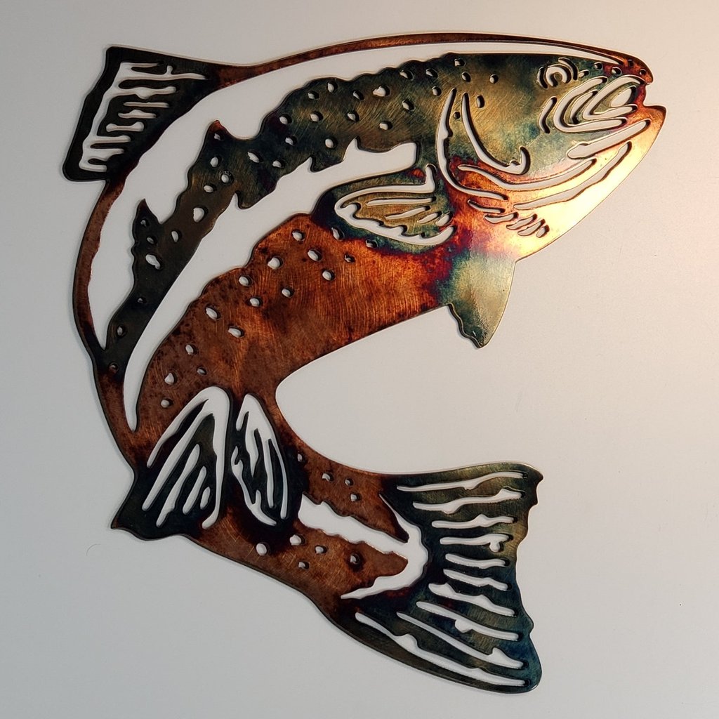SOLO MALLARD HUNTING & TROUT FISHING - METAL WALL ART