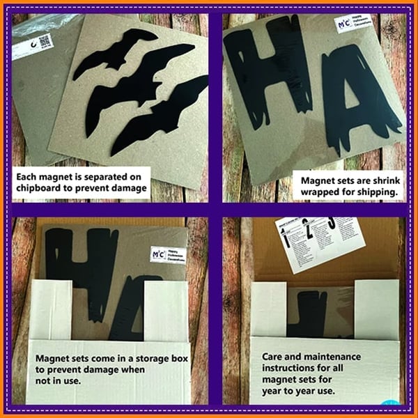 Reusable Halloween Garage Door Magnet Decorations