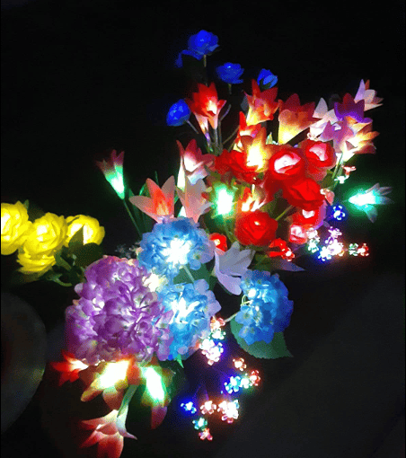 SOLAR🌹SPRING ROSE GARDEN STAKE LIGHTS