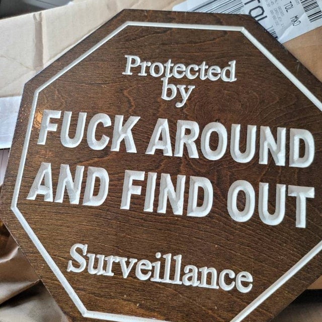 Security Sign-Funny Yard Signs