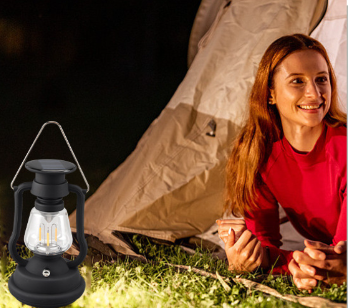 Vintage LED Solar And Hand Crank Lamp(50% OFF today!!!)