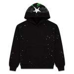 Heavy Web Hoodie Black / Green SP5der221