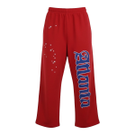 Atlanta Logo Open Leg Sweatpants Red / Blue SP5der319