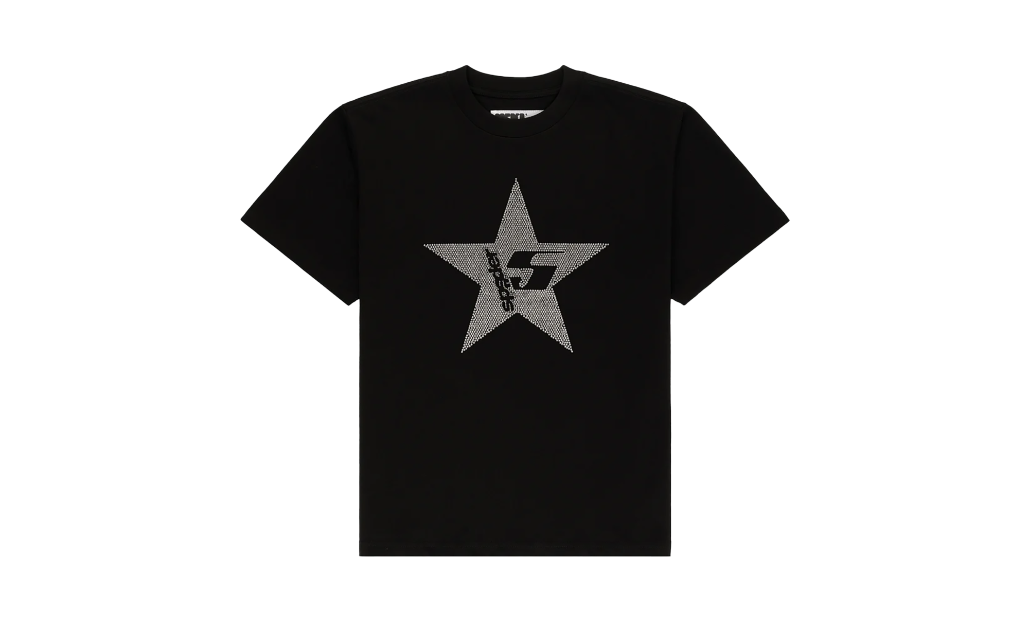 4sbagcivrnb2ccwc7819u85j1ciw.png Worldwide Five Day Rhinestone Tee NYC Exclusive - Black SP5der170 - Image 1
