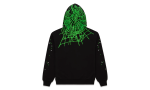 Heavy Web Hoodie Black / Green SP5der221 - Image 2