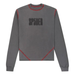 Contrast Stitch LS Shirt Taupe SP5der244