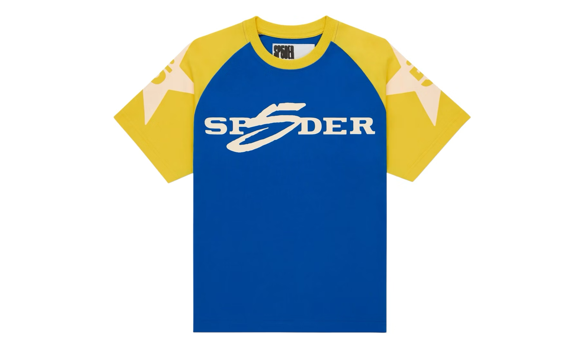 81cv2gwb8vb6fmraad9ppqctfqb6.png 5uki SS Tee Blue / Yellow SP5der234 - Image 1