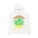 OG Web V2 Gradient Hoodie White/Red/Green/Yellow SP5der60