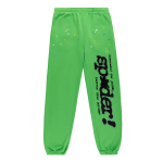 Punk v2 Rhinestone Sweatpants Bright Green SP5der197