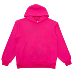 Wait Stone Rhinestone Hoodie Pink SP5der215