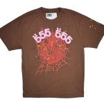 Angel Number Short Sleeve Tee Brown SP5der330