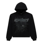 Rhinestone Punk V2 Hoodie Black SP5der337