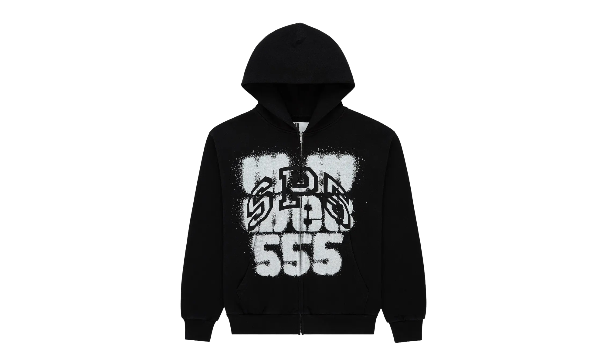 ms99mch2can8wzok613lvu9ox0mh.png SP555 ZIP HOODIE Black SP5der300 - Image 1