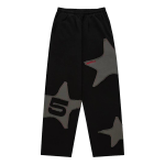 Big Star Wide Leg Sweatpants Black SP5der366