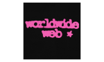 Web Logo Short Sleeve T-Shirt Black Pink SP5der339 - Image 3