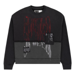Diffused Collegiate Crewneck Black SP5der245