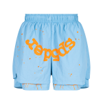 Sp5der OG Web Double Layer Short Light Blue SP5der03