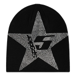 Star Rhinestone Skully Black SP5der297