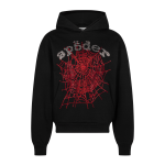 Rhinestone OG Web V2 Hoodie Black SP5der16