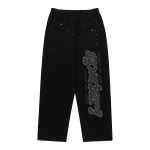 Rhinestone Punk V2 Sweatpants Black SP5der338
