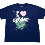 Souvenir Web Logo Short Sleeve Tee Navy Blue SP5der324