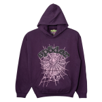 Crystal Websuit Hooded Sweatshirt Purple SP5der327
